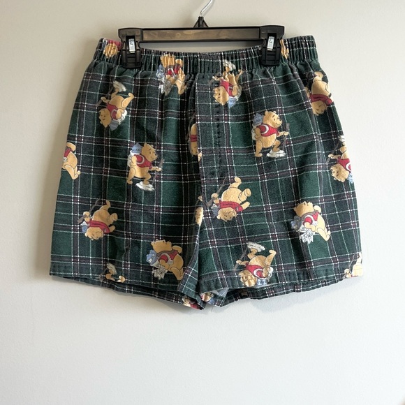 Vintage Winnie the Pooh Brand Rare Flannel Shorts - Picture 1 of 4